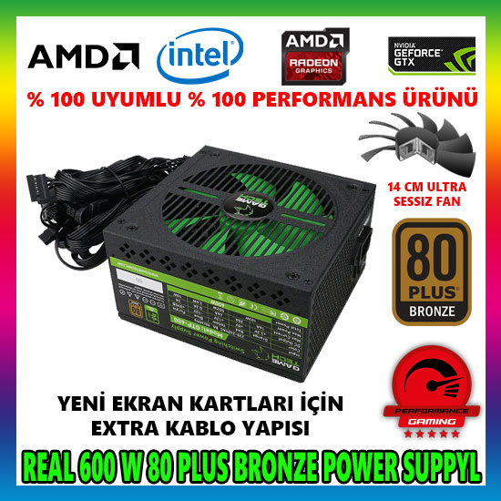 GAMETECH GTP-600 600W 80 PLUS POWER SUPPLY GAMETECH GTP-600 600W 80 PLUS POWER SUPPLY